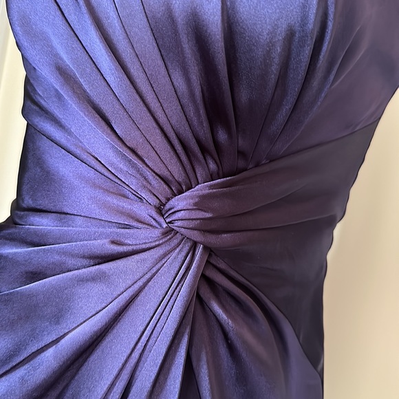DAVID’S BRIDAL Purple Formal Strapless Dress - Picture 3 of 8